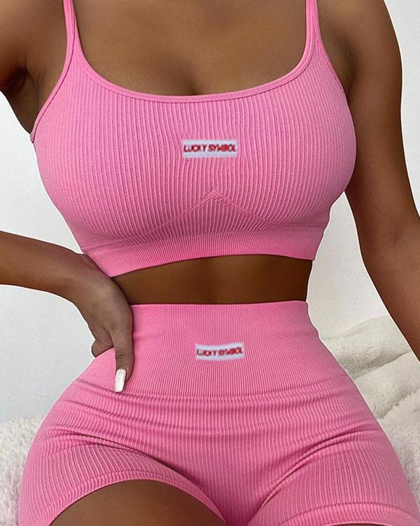 New Seamless Knitted Yoga Suit