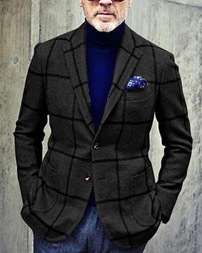 Men's Casual New Style Plaid Jackets