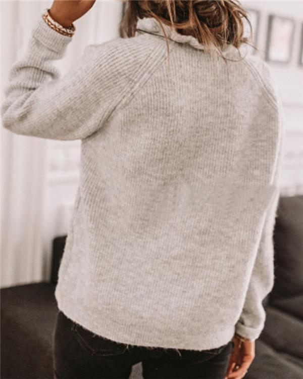 Autumn and Winter Warm Long-sleeved Wool Sweater