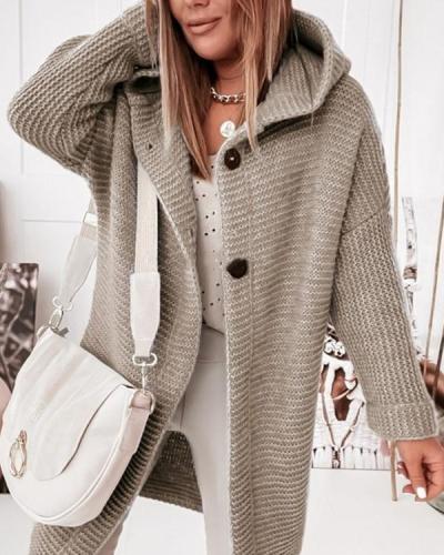 Shift Simple Solid Long Sleeve Sweater