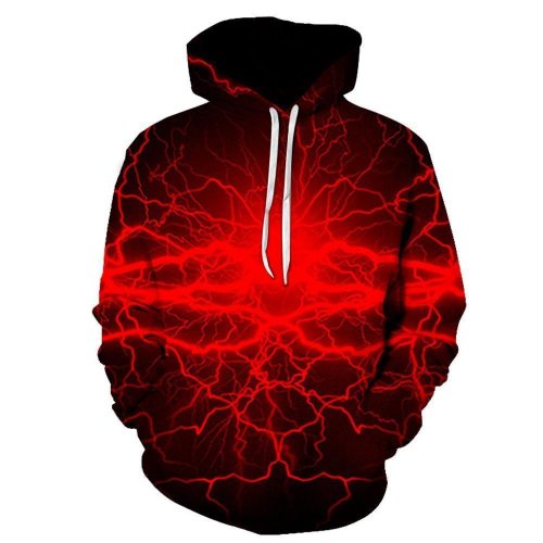 3D Graphic Printed Hoodies Thunder
