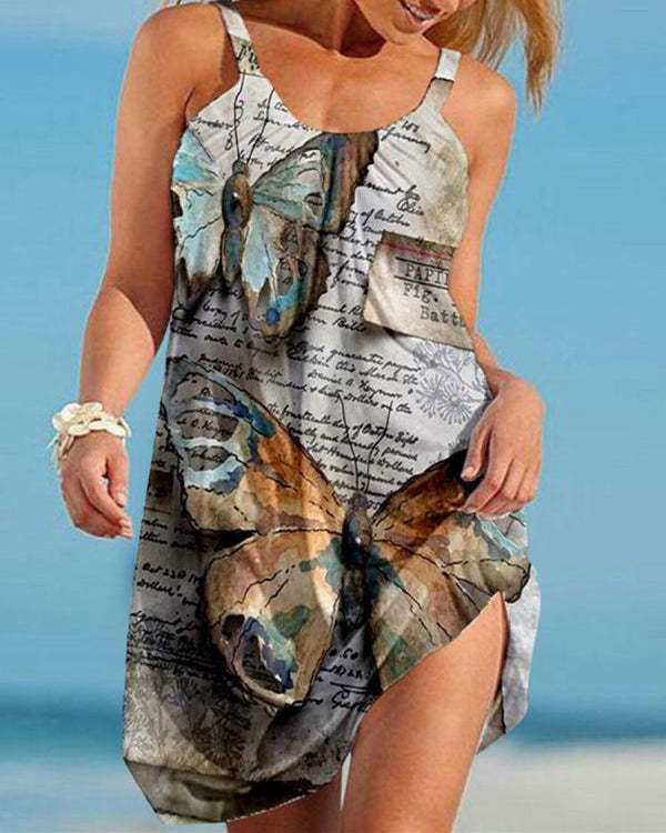Summer Beach Suspender Dress