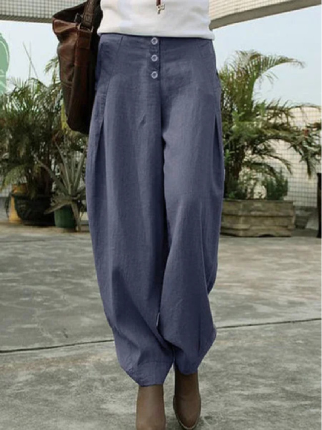 Casual Ladies Linen Casual Pants