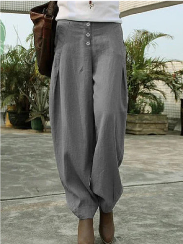 Casual Ladies Linen Casual Pants