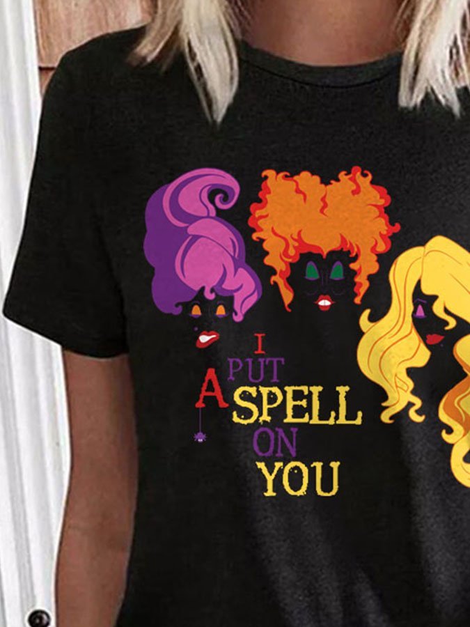 Sanderson Sister'S Put A Spell On You Print T-Shirt