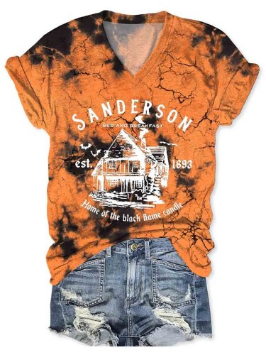 Women Sanderson Bed and Breakfast Est 1693 Home Casual T-Shirt