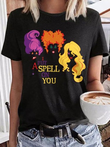 Sanderson Sister'S Put A Spell On You Print T-Shirt