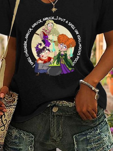 I Put A Spell On You The Sanderson Sisters Print T-Shirt