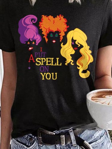 Sanderson Sister'S Put A Spell On You Print T-Shirt