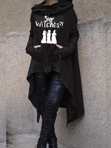That's the witch hooded mid-length sweater