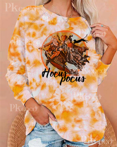 Women's Hocus Pocus Print Loose Sweatshirt
