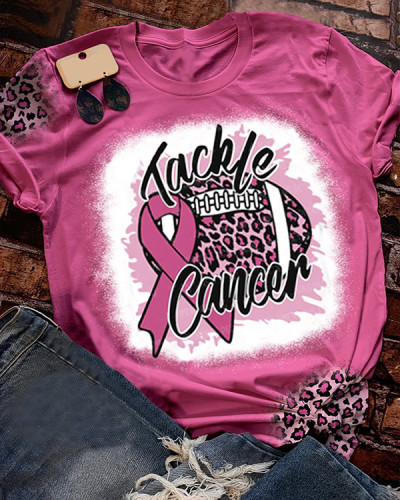 Breast Cancer Print T-Shirt