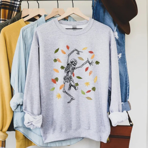 Funny Halloween Dancing Skeleton Sweatshirt