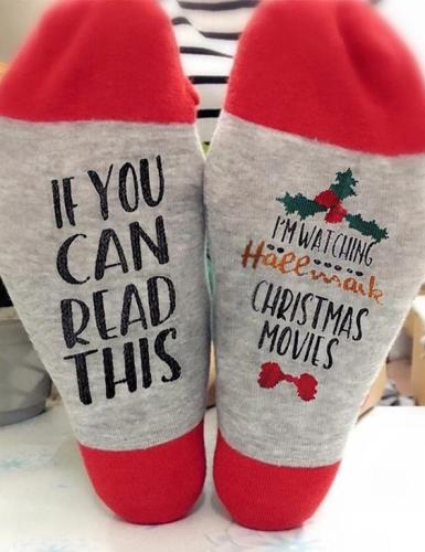 If You Can Read This I Am Watching Christmas Movies Unisex Socks