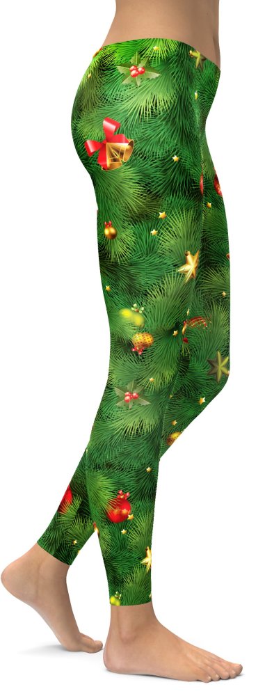 Realistic Christmas Tree Leggings
