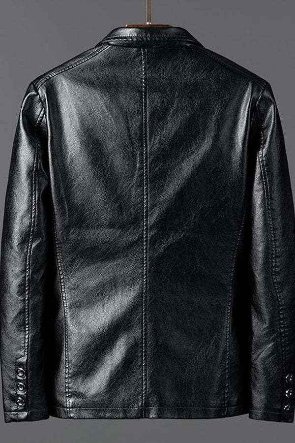 Men Sports Kahki Leather Jacket