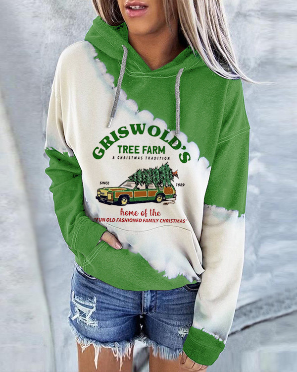 Griswold’s Tree Farm Hoodie Long Sleeve Sweatshirt