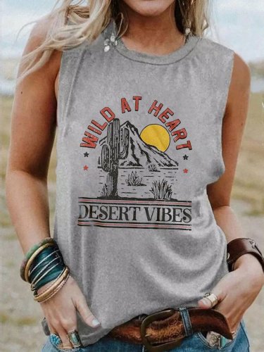 Women's Wild At Heart Casual Loose Print Top