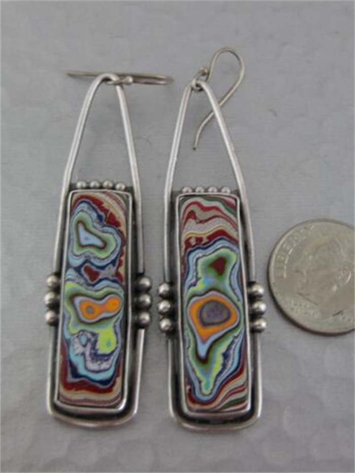 Wisherryy Colorful Natural Stone Inspired Earrings