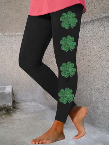 Women's Lucky Clover Print Leggings