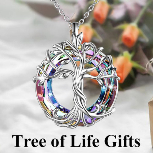 Sterling Silver Openwork Tree of Life Necklace