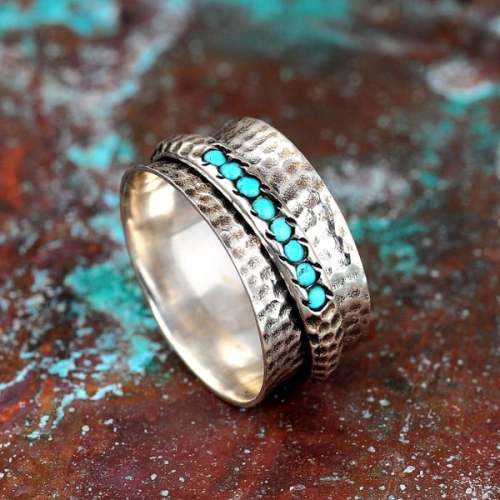 🔥Last Day 75% OFF🎁Turquoise Spinner Ring