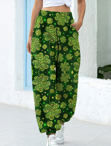 Women's  St. Patrick's Day Casual Loosen Pants