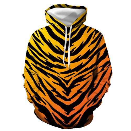3D Graphic Printed Hoodies Tiger Skin