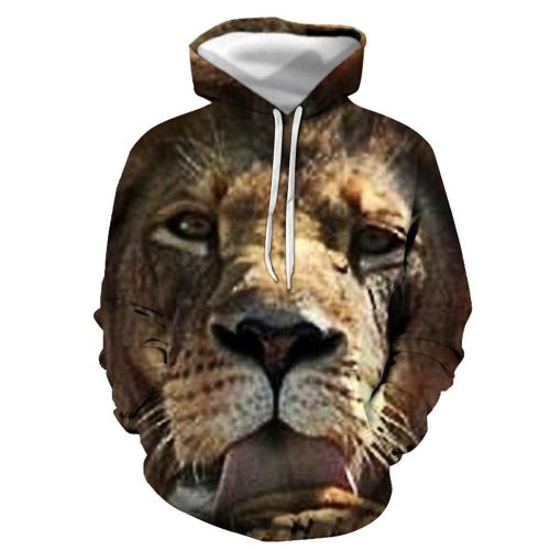 3D Graphic Printed Hoodies Tiger
