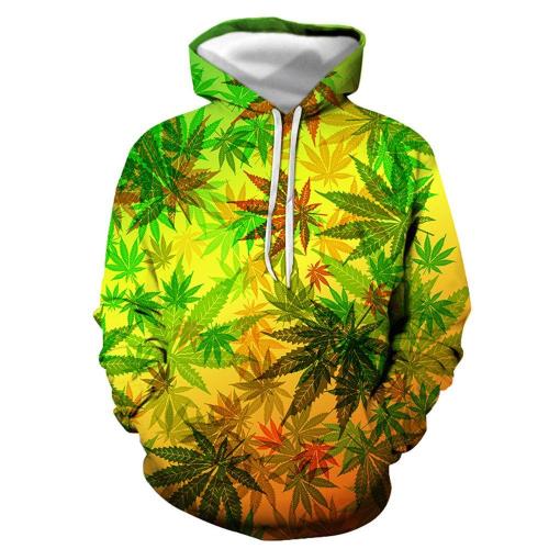 3D Graphic Printed Hoodies Maple