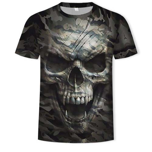 3D Graphic Short Sleeve Shirts Skullcandy