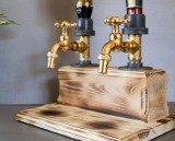 Father's Day-Liquor Alcohol Whiskey wood Dispenser