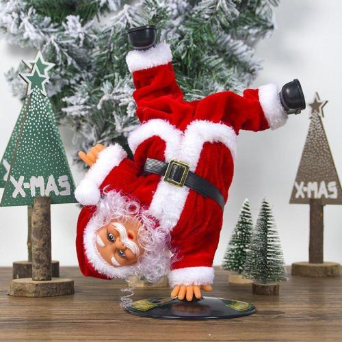 Hip-Hop Handstand Santa Claus