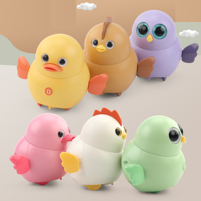 6 PCS Swinging Chicken Squad Toys (3.1 inches)