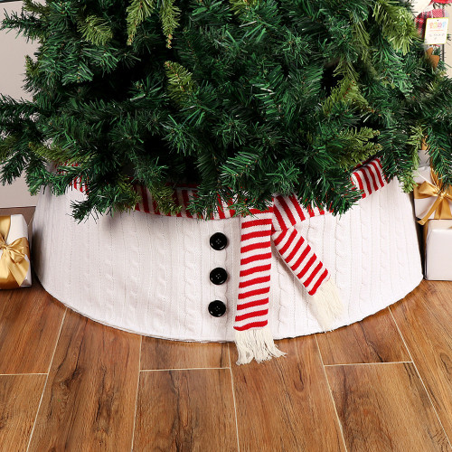 Christmas Tree Skirt with Santa Claus Feet
