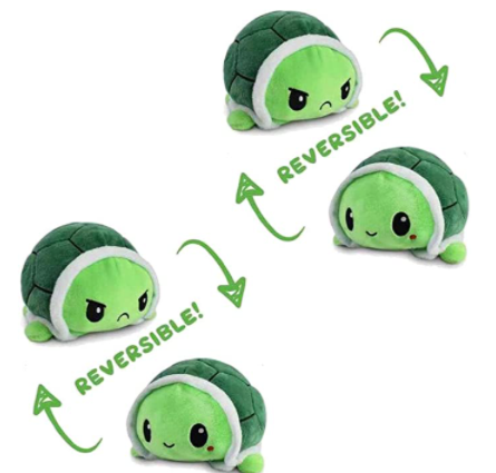 turtle reversible plush