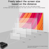 Blankendon 4K 3800 Lumes LED Projector Portable 1080P Full HD Projector Colorful Multimedia Theater HDMI VGA AV USB Outdoor Home