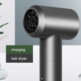 Ronges Professional Portable Intelligent Wireless Hair Dryer Smart Cordless 12-Mode USB Rechargeable Hair Drier Blower Salon