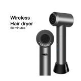 Ronges Professional Portable Intelligent Wireless Hair Dryer Smart Cordless 12-Mode USB Rechargeable Hair Drier Blower Salon