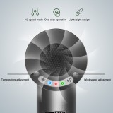 Ronges Professional Portable Intelligent Wireless Hair Dryer Smart Cordless 12-Mode USB Rechargeable Hair Drier Blower Salon