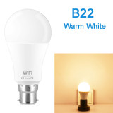 Fatoson 15W B22 E27 WiFi Smart Light Bulb LED Lamp App Operate Alexa Google Assistant Control Wake up Smart Lamp Night Light
