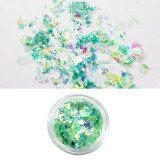 Sackvis 1 Box Gold Silver Irregular Aluminum Foil Paper Nail Decorative Nail Art Sticker 3D Glitter DIY Manicure UV Gel Polish