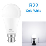 Fatoson 15W B22 E27 WiFi Smart Light Bulb LED Lamp App Operate Alexa Google Assistant Control Wake up Smart Lamp Night Light