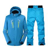 Yasumi Pure Color Men Snow Suit Winter Outdoor Sports Wear Snowboard Clothes Waterproof Windproof Costume Ski Jacket and Snow Pant Male