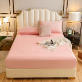 Relonnik Winter Warm Bed Sheet Universal Mattress Cover Cashmere Thicken Bed Cover Fit Sheets Dust Cover Protector(No Pillowcase)