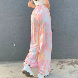 Gebrson 2021 Korean Fashion Camouflage Pants Printed Casual Stretch High Waist Pants Street Ladies Clothing Hip Hop Ladies Sports Pants