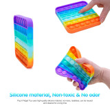 Pelekinco 23PCS Sensory Toy Set Push Pop Bubble Fidget Toys for Adult Kids Anti-stress Hand Toys Decompression Stress Reliever Toy