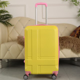 Bonrisna girls cute pink Rolling Luggage Women Trolley Suitcase Spinner Wheels Student lovely school suitcase Password box Carry On
