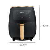 Nosinfia 4.5L 220V Smart Air Fryer Oven Electric Deep Fryer without Oil Home Toaster Rotisserie Dehydrator LED Touch French Fries Machine