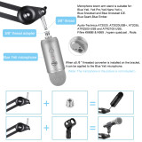 Kadelk Microphone Boom Arm Stand Heavy Duty Adjustable Suspension Scissor Spring Built-in Mic Stand For Blue Yeti Blue Snowball Bracket
